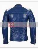 Women’s Blue Biker Jacket