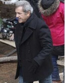 Daddy's Home 2 Mel Gibson (Kurt) Black Wool Coat