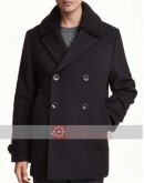Daddy's Home 2 Mel Gibson (Kurt) Black Wool Coat