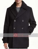 Daddy's Home 2 Mel Gibson (Kurt) Black Wool Coat