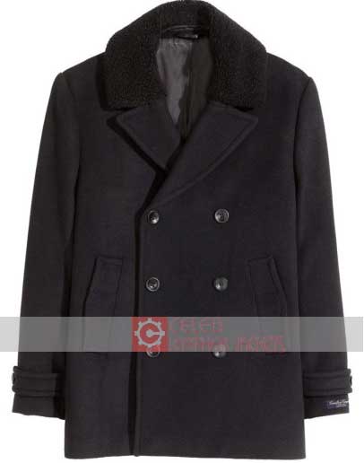 Daddy's Home 2 Mel Gibson (Kurt) Black Wool Coat