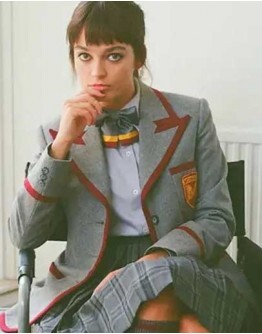 Sex Education S03 Emma Mackey (Maeve Wiley) Cotton Blazer