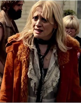 Sex Education S02 Anne-Marie Duff (Erin Wiley) Suede Jacket