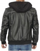 Maxton Men’s Black Hooded Jacket