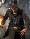Red Dead Redemption 2 Arthur Morgan (Roger Clark) Black Jacket