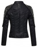 Women Stylish Studded Black Jacket