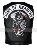 Sons of Anarchy Jax Teller Black Pu Leather Vest
