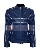 Once Upon A Time (Jennifer Morrison) Emma Swan Blue Leather Jacket   