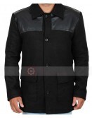 Legion David Haller Black Wool Leather Jacket