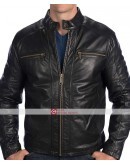 Andrew Marc Laser Moto Leather Jacket