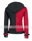 Womens Psychotic Harley Quinn Red & Black Jacket 
