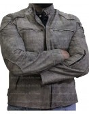 Cafe Racer Antique Grey Distressed Genuine Leather Jacket