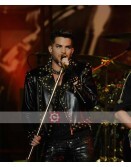 Adam Lambert Concert 2018 Studded Leather Jacket