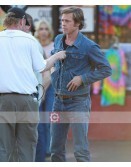 Brad Pitt Once Upon a Time in Hollywood Cliff Booth Blue Denim Jacket