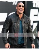 The Fate Of The Furious Dwayne Johnson Premiere Leather Jacket