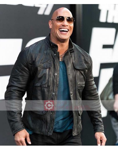 The Fate Of The Furious Dwayne Johnson Premiere Leather Jacket