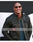The Fate Of The Furious Dwayne Johnson Premiere Leather Jacket