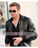 Real Steel Hugh Jackman Black Leather Jacket