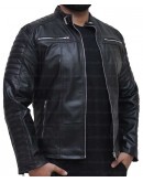 Cafe Racer Vintage Slim Fit Biker Leather Jacket