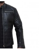 Cafe Racer Vintage Slim Fit Biker Leather Jacket