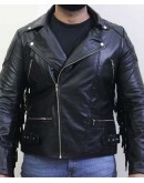 Classic Diamond Fringed Tassel Biker Leather Jacket