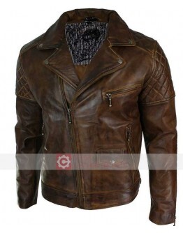 Original Lambskin Waxed Distress Vintage Leather Jacket