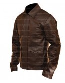 Indiana Jones Harrison Ford Brown Leather Jacket