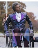 Samuel L Jackson Mr Glass Elijah Price Black Leather Trench Coat