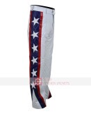 Evel Knievel Motorcycle White Costume Leather Pant