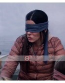 Bird Box Sandra Bullock Brown Leather Jacket