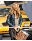 Blake Lively Blue Fashion Celebrity Jacket