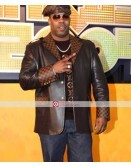 Busta Rhymes Black Leather Jacket