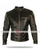 Cafe Racer 2017 Distressed Brown Stripes Jacket