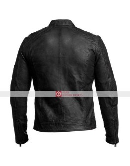 Cafe Racer Vintage Biker Black Leather Jackets