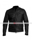 Cafe Racer Vintage Biker Black Leather Jackets