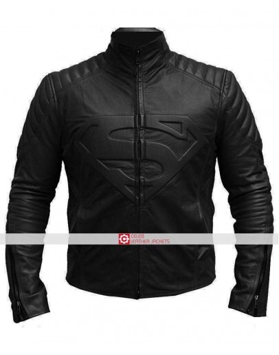 Superman Smallville Black Leather Jacket